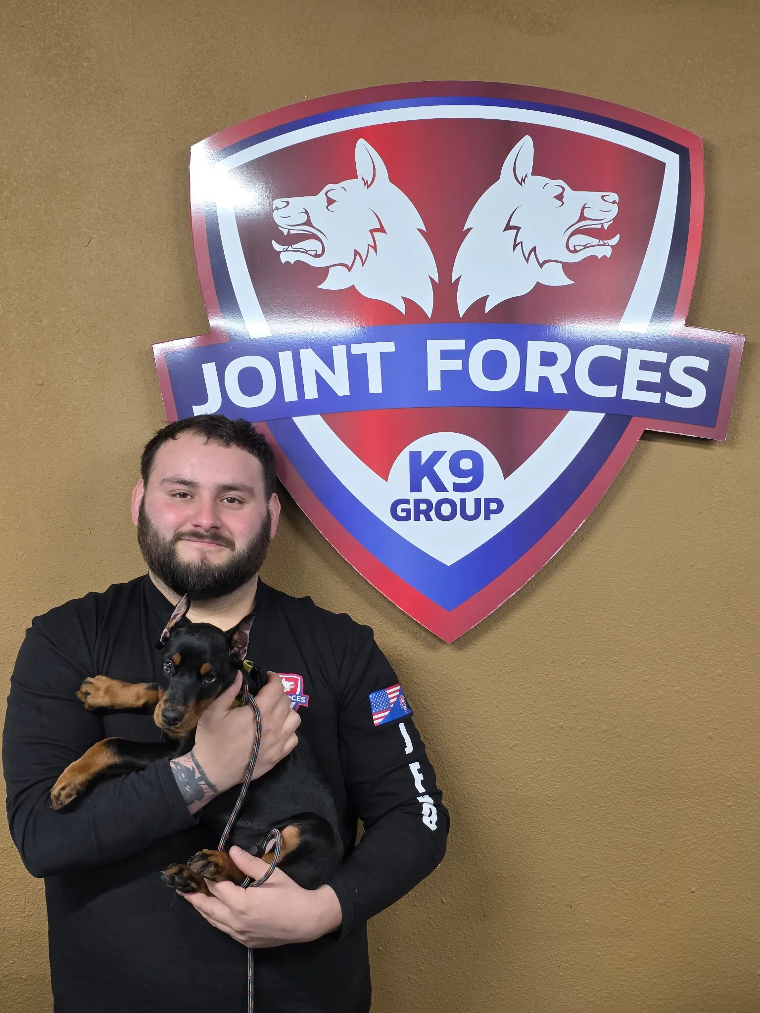 Dustin, Kennel Technician at Joint Forces K9 Group